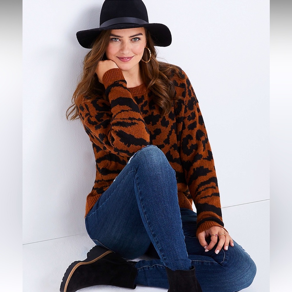 Animal Print Sweater